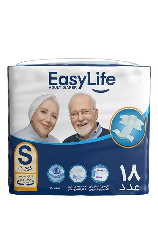 1191cb8e7889aa0cf52e12487958a16313afedf1_1721819666-e1764073521692.webp ایزی لایف چسبی بزرگسال 6 Sبسته 18عددی - Image 1