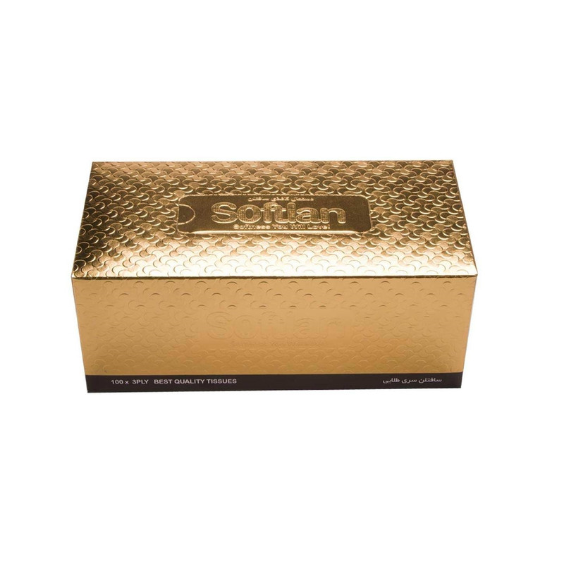 53dd29f836febfb780cf4307cae3bea29ef73804_1660137580-1.jpg دستمال 300برگ طلائی سافتلن 36عددی - تصویر 1