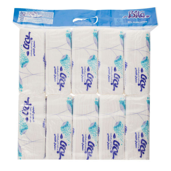 bita-tissue-paper-10numerical.jpg دستمال فلکسی 10تاای بیتا 5بسته - Image 1