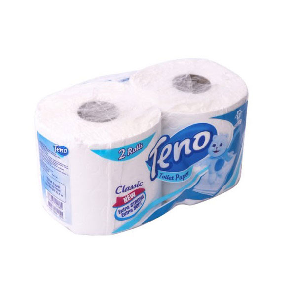teno-toilet-paper-2rolls.jpg دستمال توالت 2قلو تنو 24بسته - Image 1