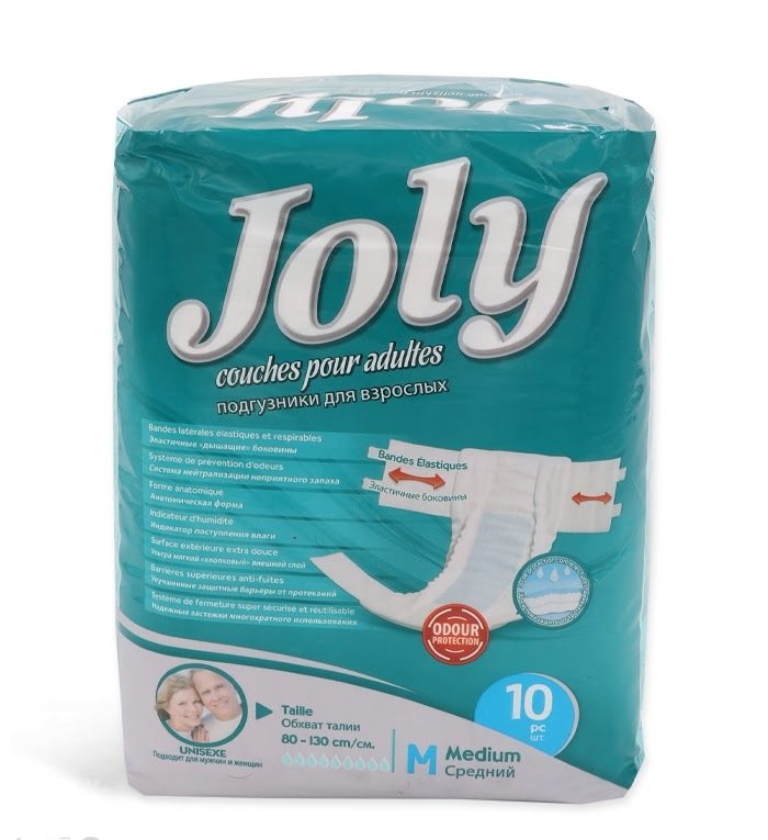 خرید-پوشینه-بزرگسال-joly-جولی-مدل-چسبی-متوسط-بسته-10-عددی-e1764594593225.jpg پوشک بزرگسال M جولی 6بسته 10 عددی - تصویر 1