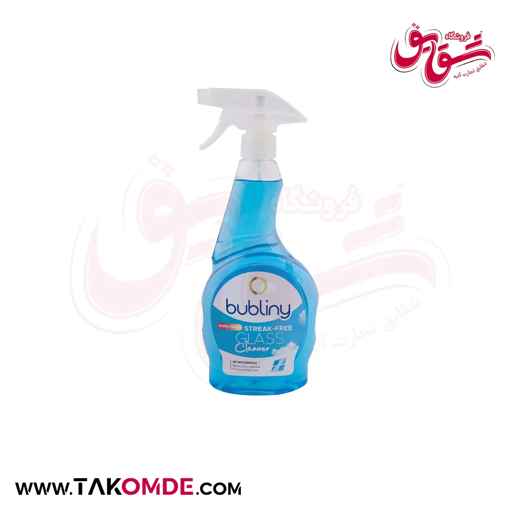 شیشه پاک کن بابلینی مدل گلهای سفید حجم 500 میلی لیتر