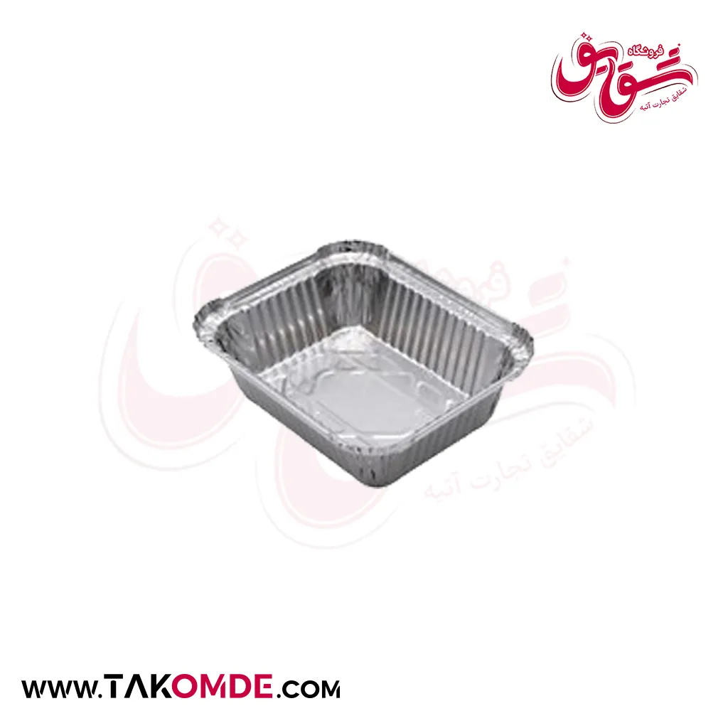 ظرف آلمینیوم چهارگوش خورشتی کد 728 هیرو