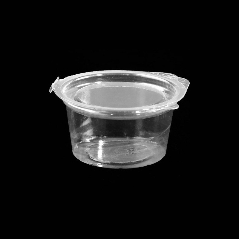 ظرف-سس-خوری-30-سی-سی-درب-دار-عسلی-کوچک-شفاف-PP.jpg سس خوری 30CCگلدیس 1000عددی - Image 1