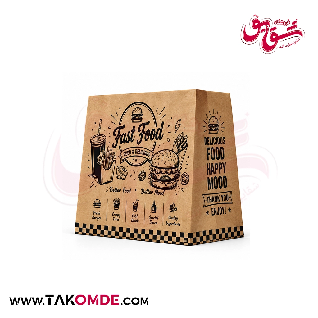 پاکت بیرون بر پیتزا خانواده چاپی پاکت بیرون بر پیتزا خانواده چاپی