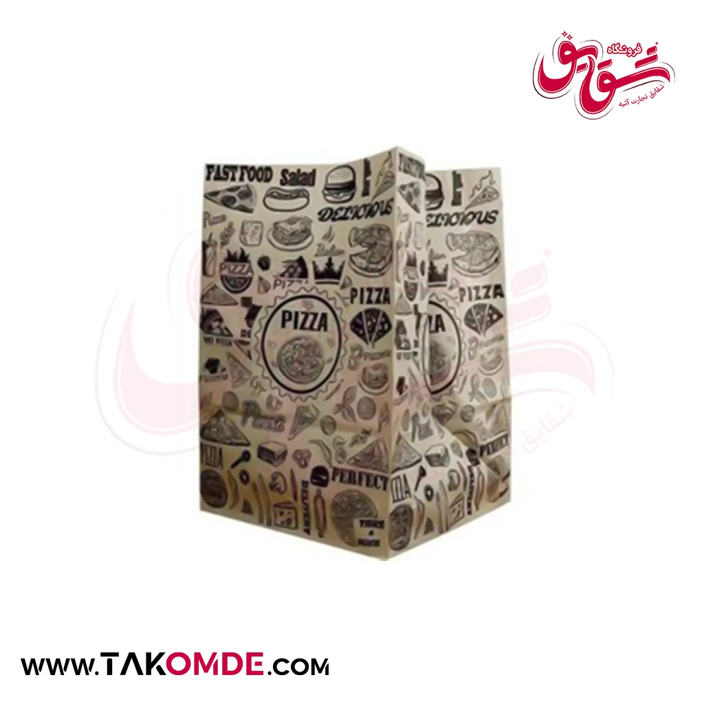 پاکت بیرون بر پیتزا یک نفره چاپی پاکت بیرون بر پیتزا یک نفره چاپی